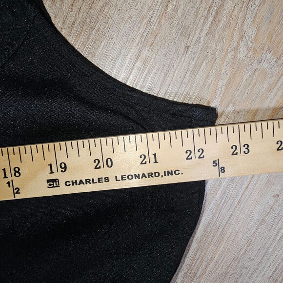 J Jill Siriano Collab Black & White Fit Flare Tank Dress Viscose Rayon Spdx L - Picture 9 of 10